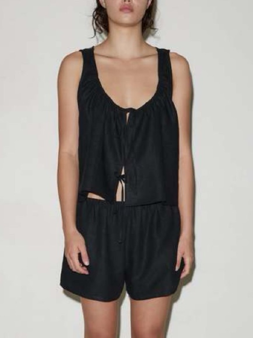 Deiji Studios Open Linen Shorts